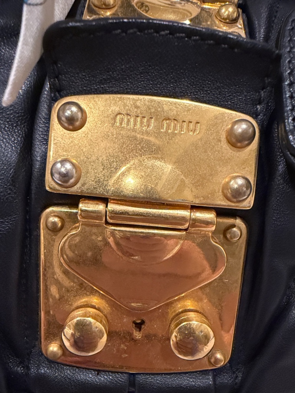 Miu Miu Matelassé Lux Bauletto Aperto Satche - Picture 3 of 11